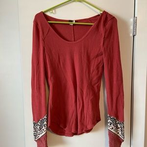 Free People In the Mix Cuff Thermal Top